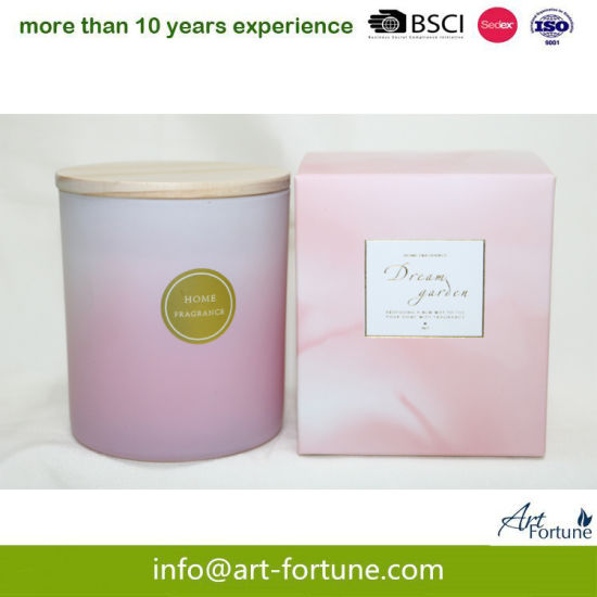 Valentine`S Day Glass Candle with Gift Box