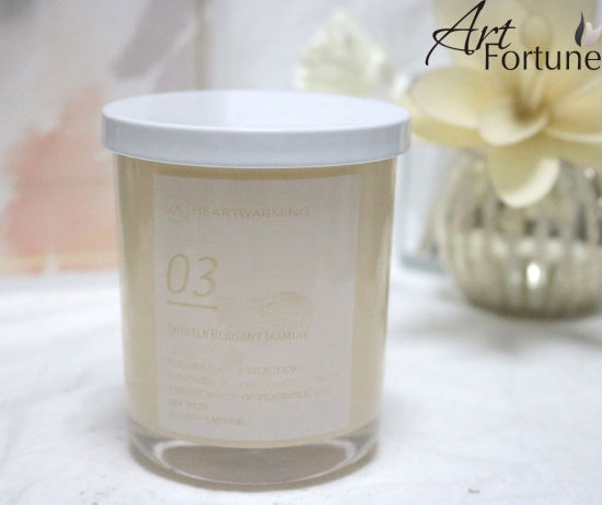 Luxury Glass Scented Soy Jar Candle Wax in China Factory