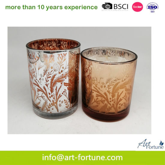 Glassware with Electroplate or Silk Printing Effects