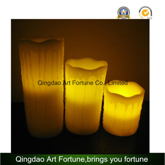 3pk Flameless LED Wax Candle for Home Decoration