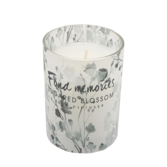 Scent Glass Jar Candle with Decal Paper for Festival