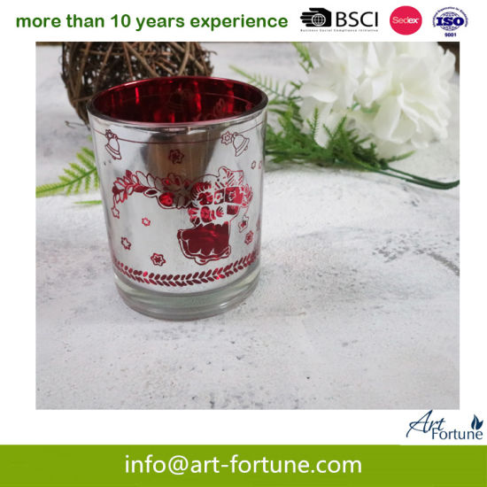 Battery Operated Flameless LED Glass Jar Candle for Home Decor