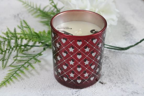7.3*8.5cm Electroplate Scent Glass Candle for Home Decor