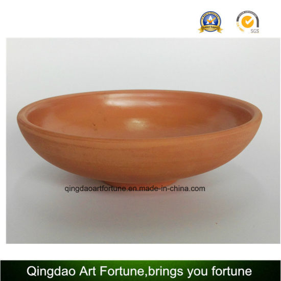 Terracotta Bowl for Outdoor Candle Use