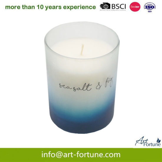 Lime Scent Glass Jar Candle for Home Fragrance