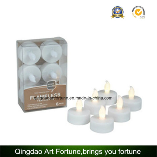 Flameless LED Candle with Decoration for Gift Holiday Decor