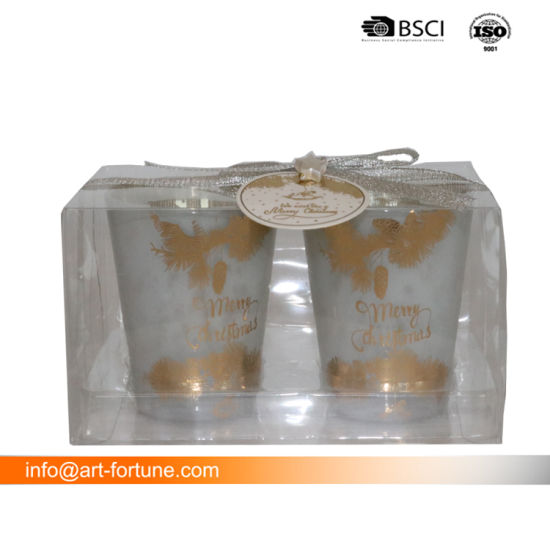 Glass Candle Holder for Home Decoration
