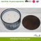 3 Wick Scent Glass Candle with Wooden Lid and Color Label