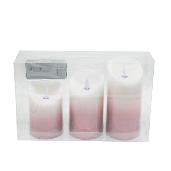 Color Flameless LED Candle with Swing Wick for Home Decor