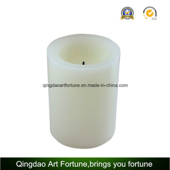 Layered Scented Flameless LED Wax Candle for Home Decor