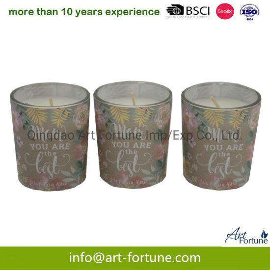 2oz*3pk Scented Glass Candle with Gift Set Formother`S Day