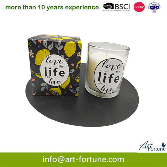 7ozlemon Scent Candle with Love Life Gift Box