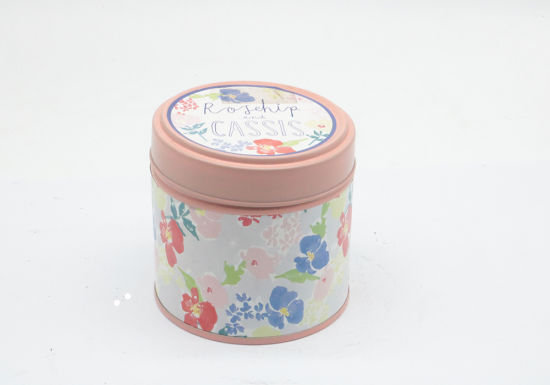 Travel Tin Candle with Color Paper in Gift Box for Home Decor