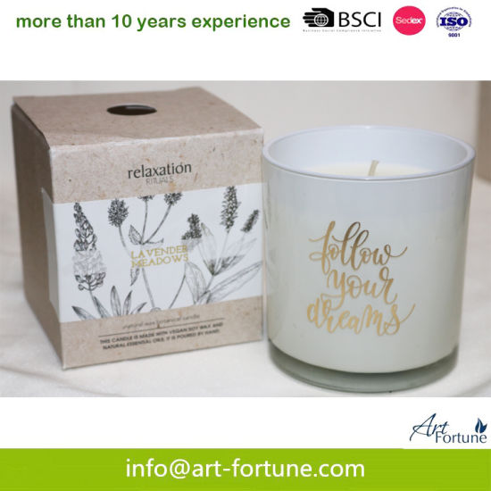Painting Glass Candle with Gift Box