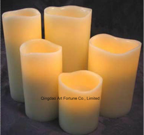 Flameless Real Wax LED Candle with Timer