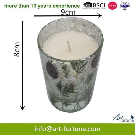 5 Ozpopular Scented Glass Candle with Home Decor