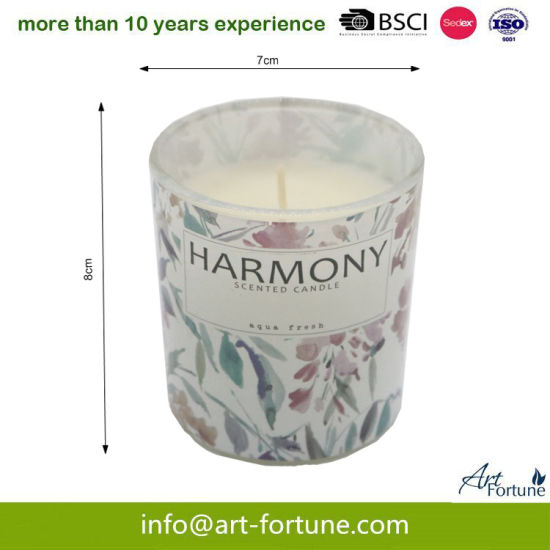 Most Popular High Quality Scented Glass Candle for Home Decor.