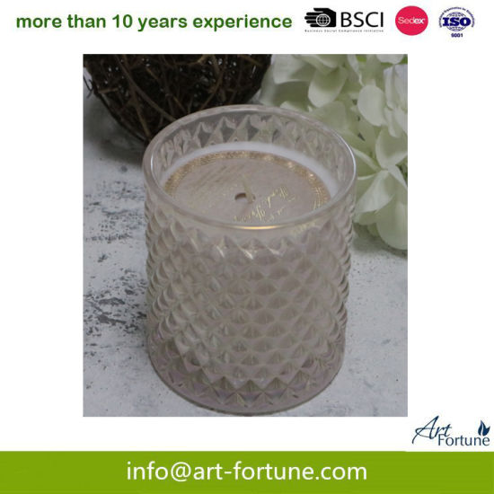 Egg Shape Glass Jar Candle for Home Decor