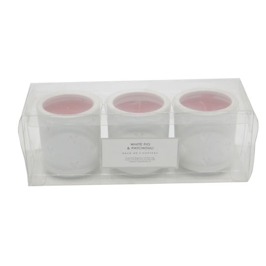 Set of 4 Scent Glass Candle with Gift Box for Home Decor