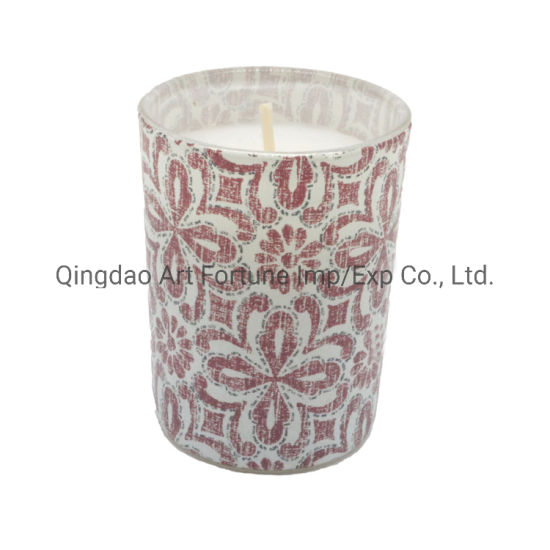 Scent Paraffin Wax Glass Candle for Home Decor
