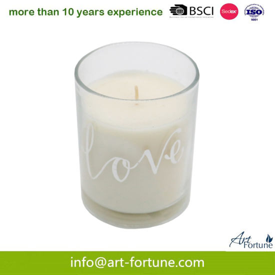 Frosted Scent Glass Jar Candle for Home Fragrance