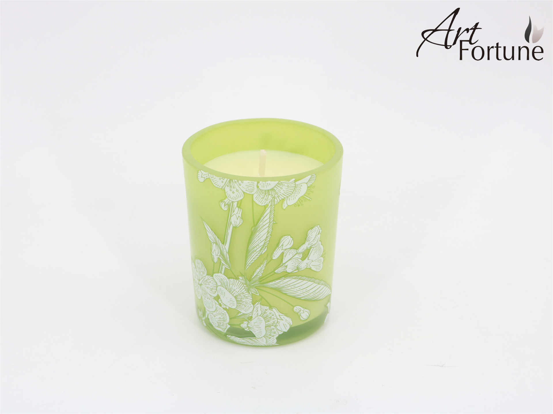 China Factory design Double Color Glass Scented Candle 