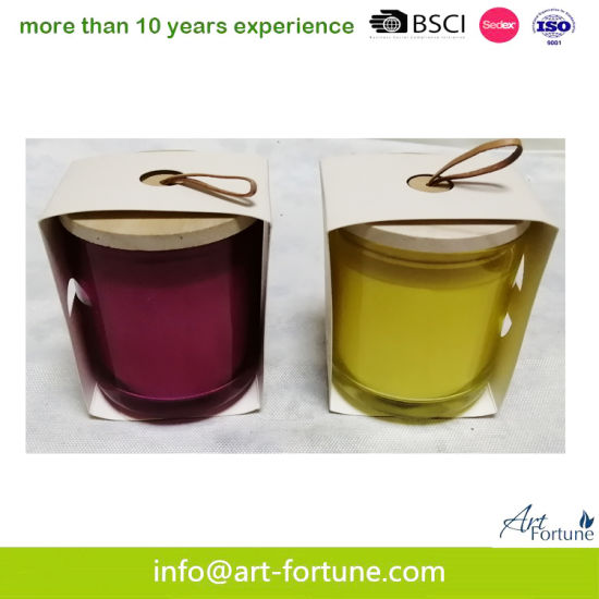Hot Sale Glass Scented Candle with Gift Box 210g 7.4oz